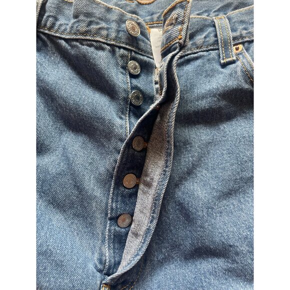 Levi 501 XX Men's 42x32 2006 Blue Denim Button Fly Jeans - Picture 5 of 14
